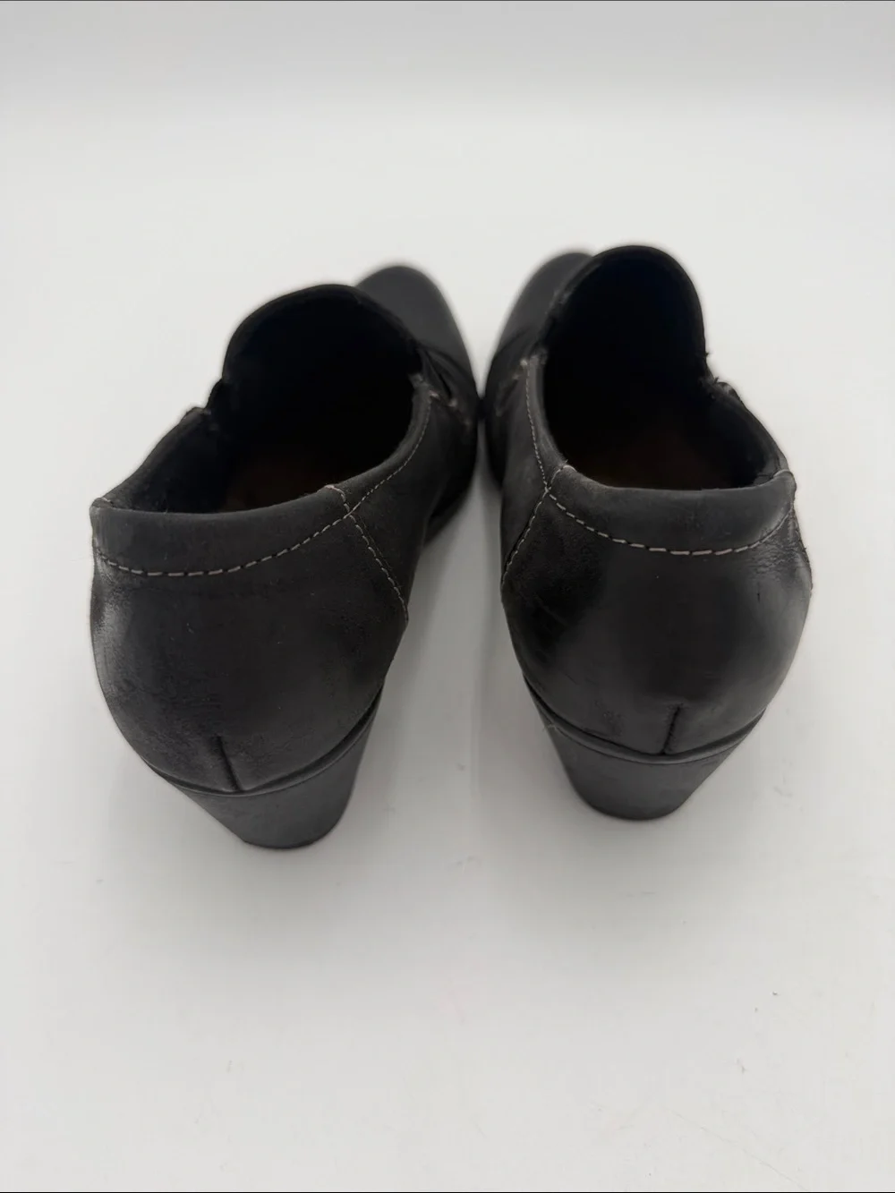 Earth origins Black Low Heel Slip-On Pumps booties women 8M casual office Y2K